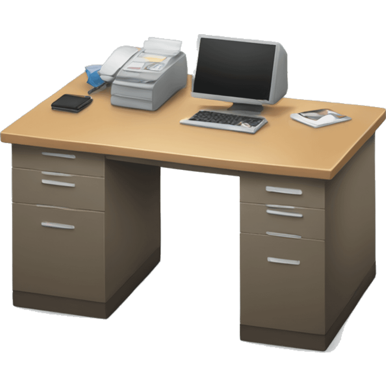 Office desk emoji