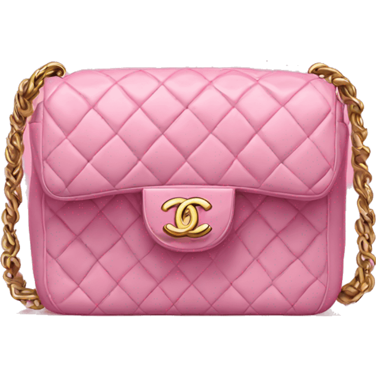 Chanel bag pink emoji