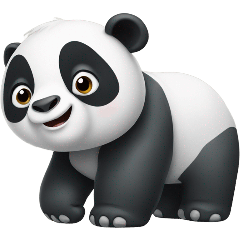 Giant panda with an elephant trunk emoji