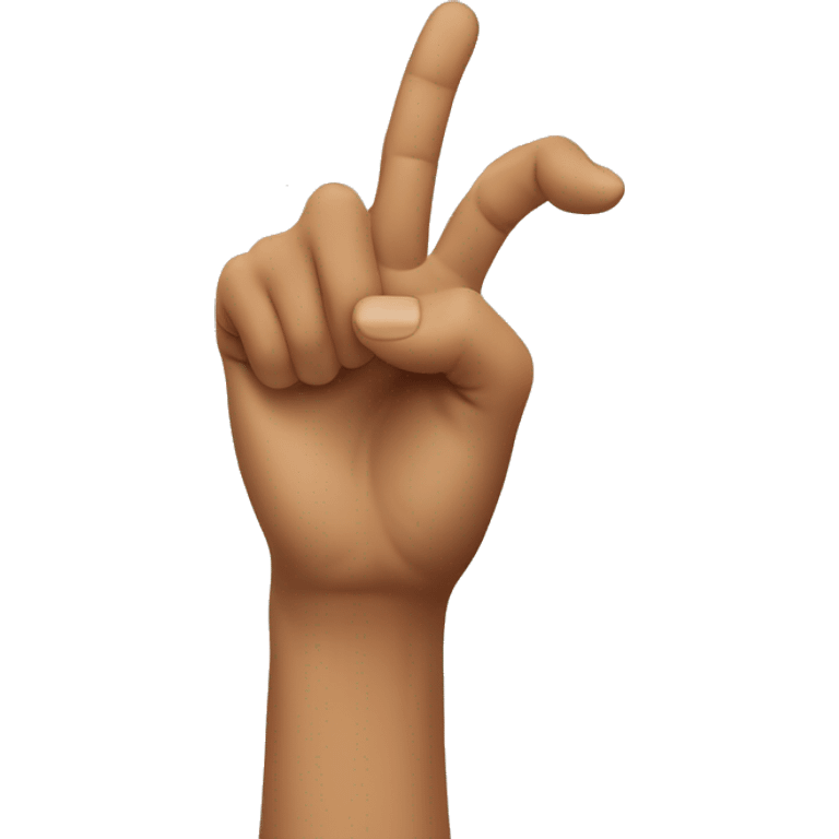 Hand gesture in the form of the letter L emoji