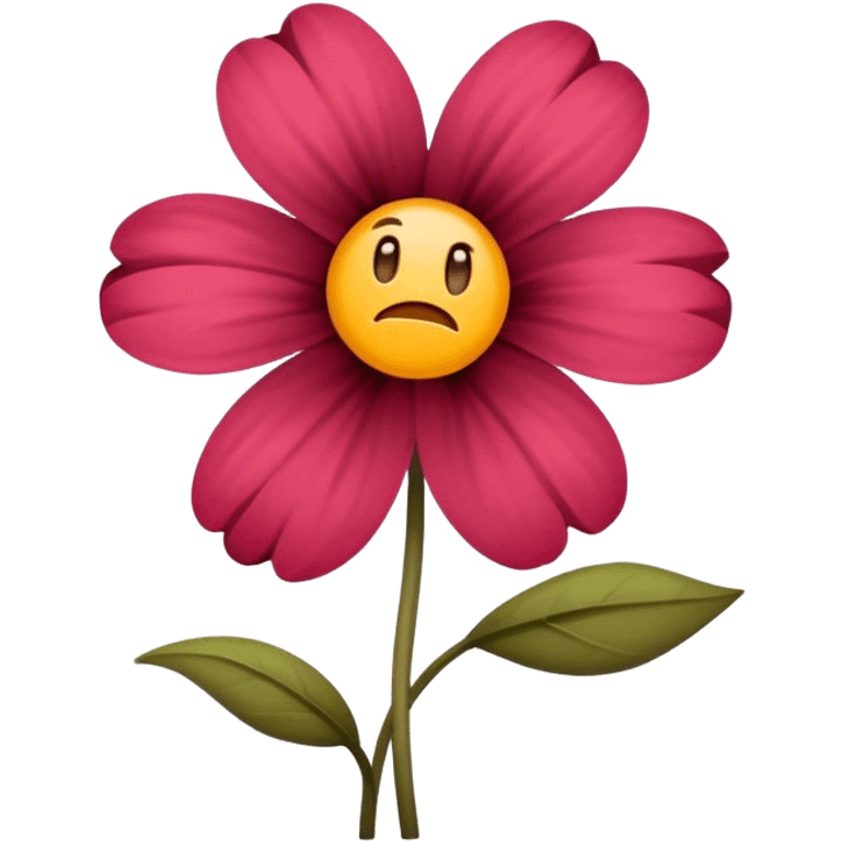 Flower with Poor petal emoji