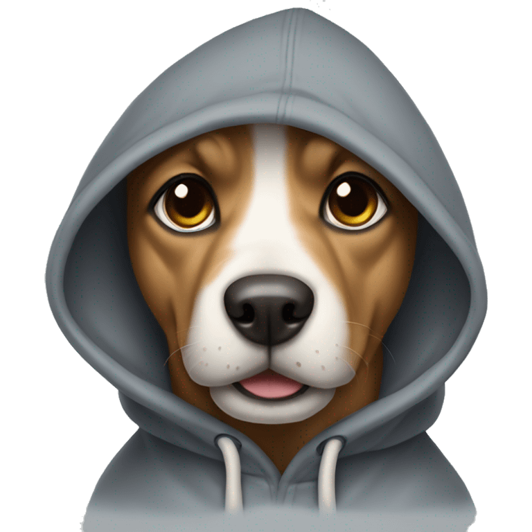 Dog with a hoodie  emoji