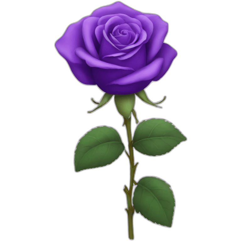 purple rose emoji