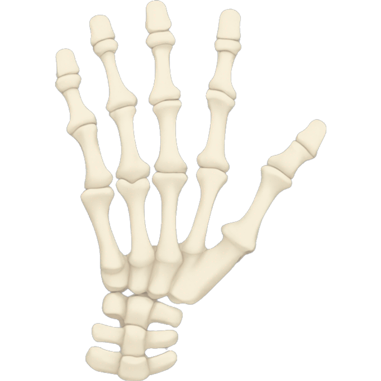 Skeleton hand emoji