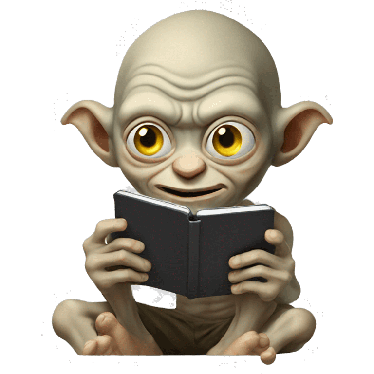 Gollum playing videogames emoji