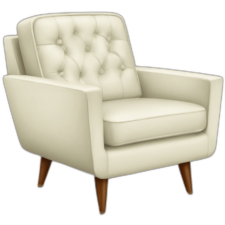 Mid century modern chair emoji