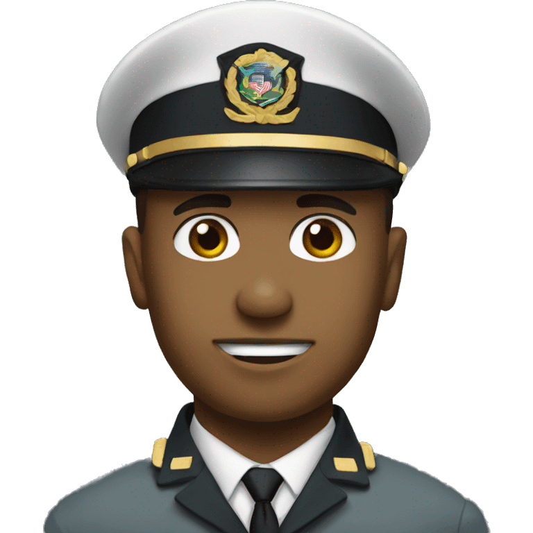 Military officer emoji