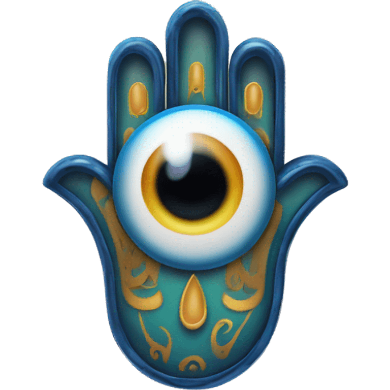 The evil eye hamsa  emoji