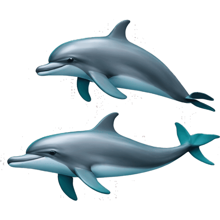 2 dolphins emoji