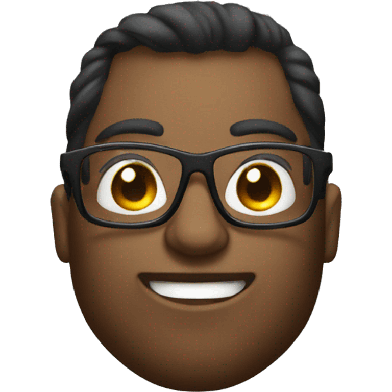 Bodybuilder with glasses  emoji