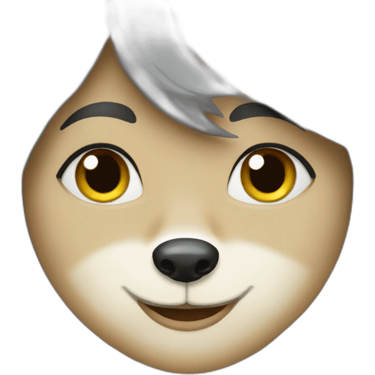 Female wolf  emoji