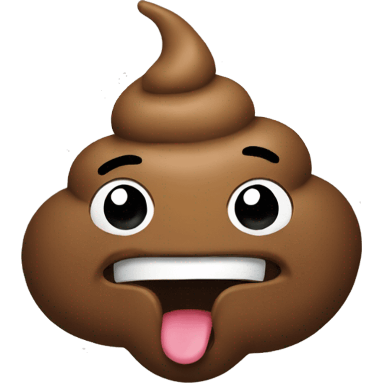 Poop happy emoji