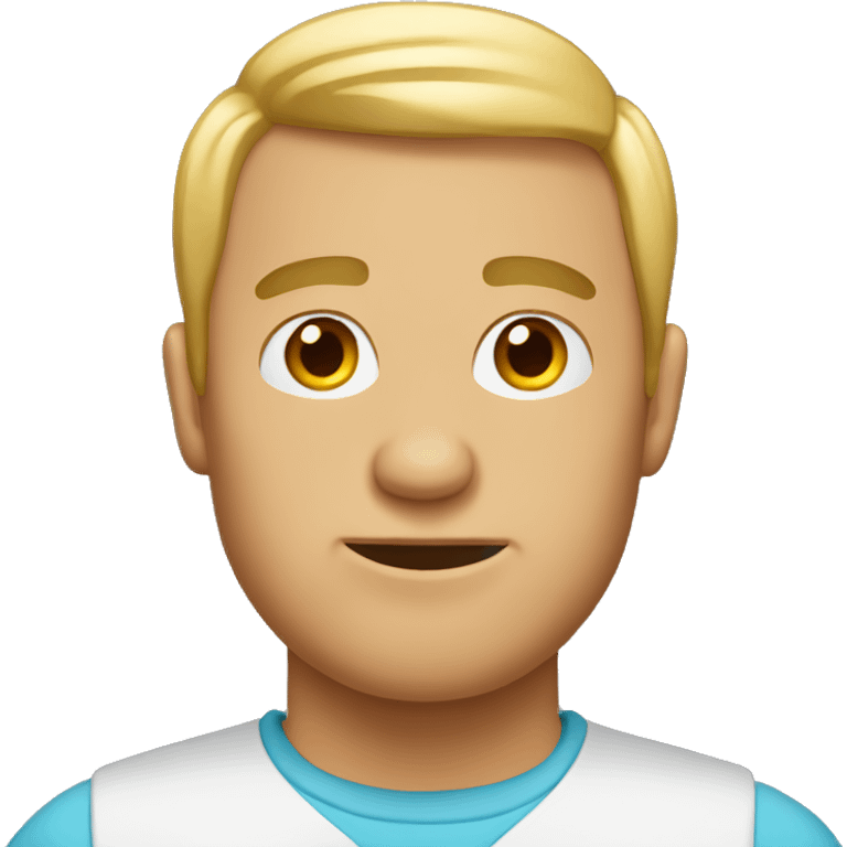 man with combover and a bow emoji