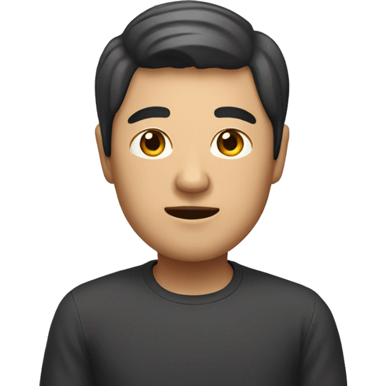 short cube asian man emoji