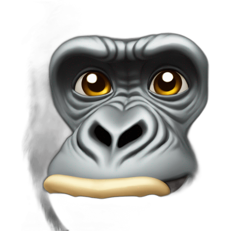 Gorilla farting emoji