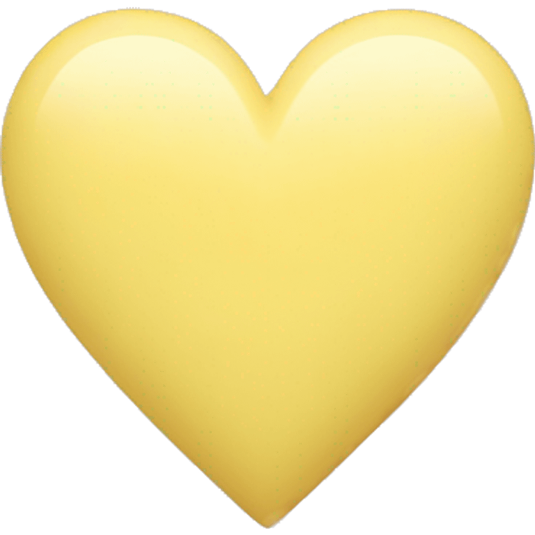 Pastel yellow heart  emoji