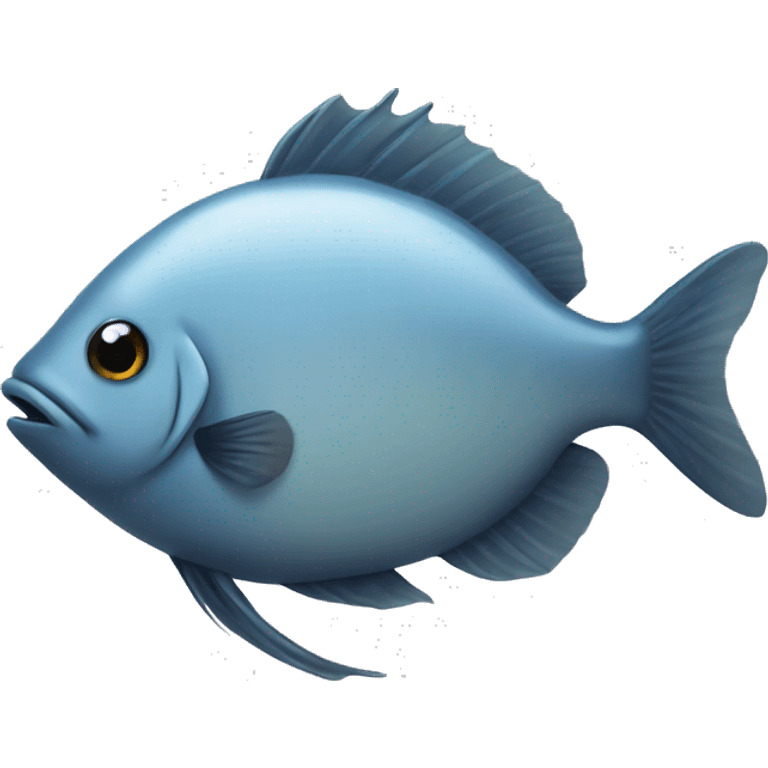 a fish with a receding hairline emoji