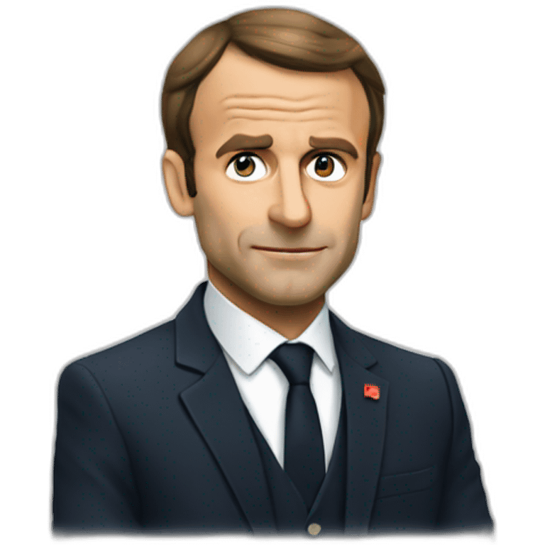 MACRON QUI FUMME emoji