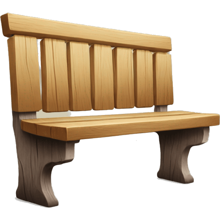 wood bench emoji