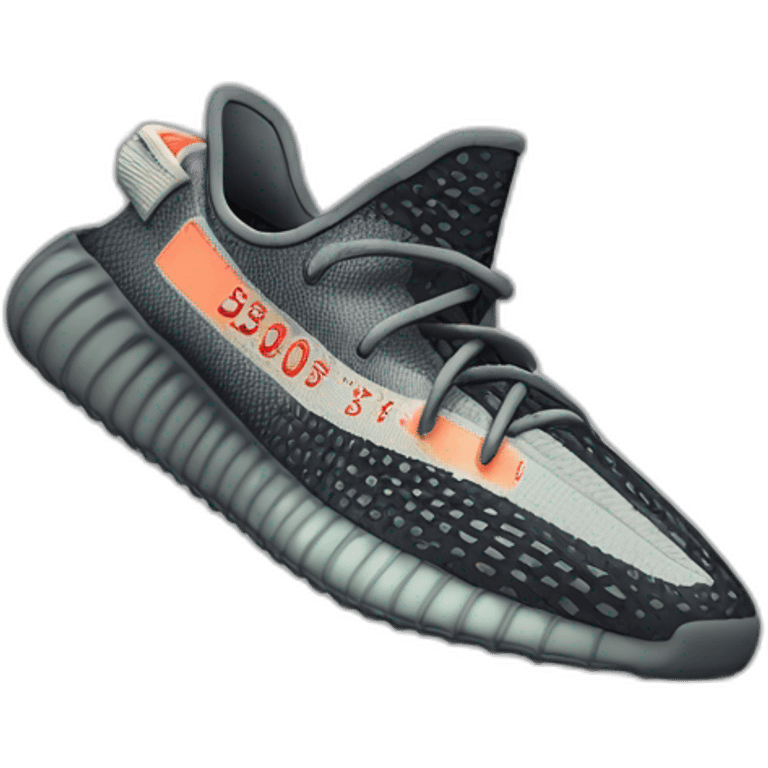 yeezy 350 carbon beluga shoe emoji