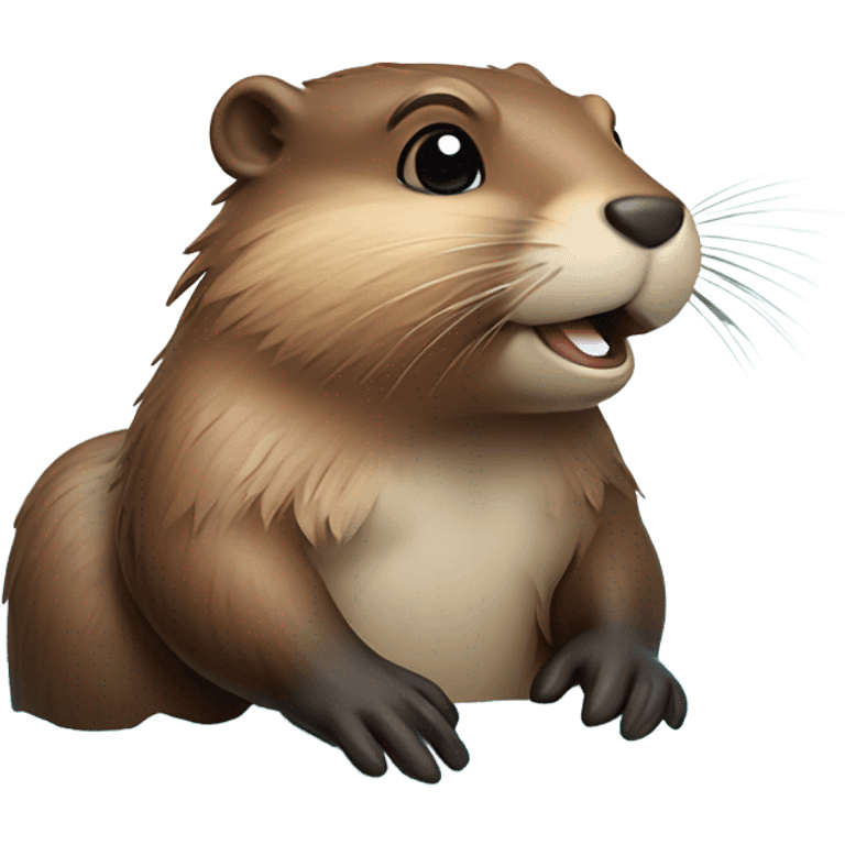 beaver bathing  emoji