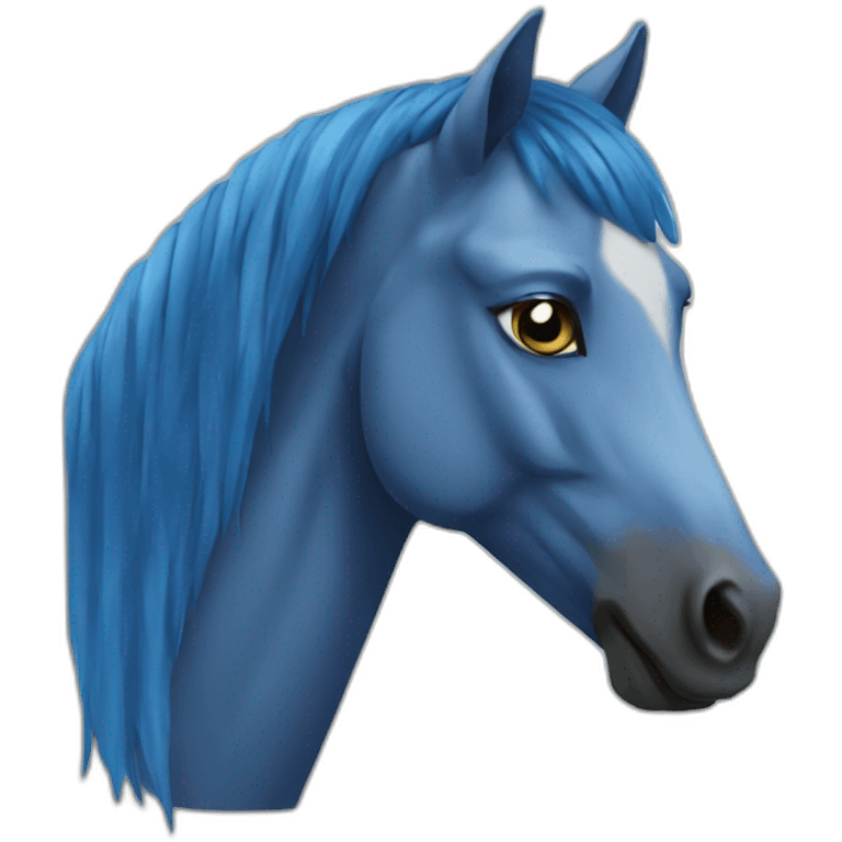 blu horse emoji