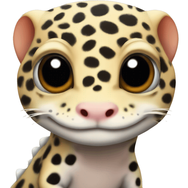 cute leopard gecko  emoji