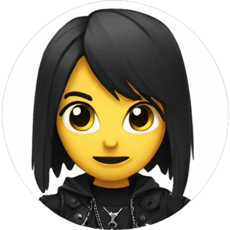 Goth charm emoji