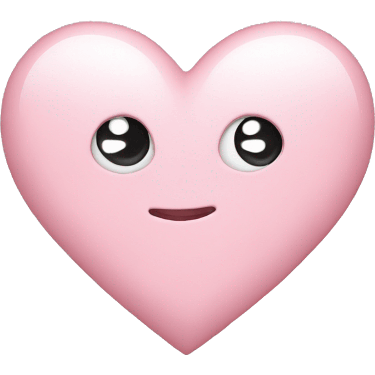 Light pink heart emoji