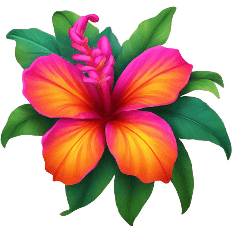 Really pretty tropical flower emoji