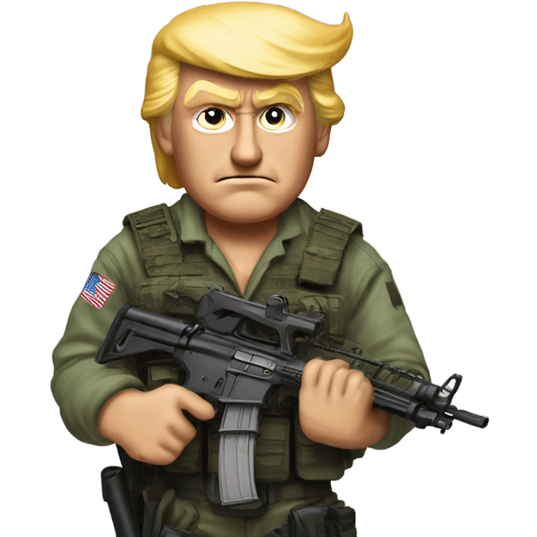 Donald Trump Rambo ￼ emoji