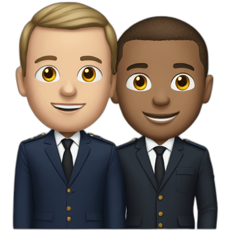 macron et mbappe emoji