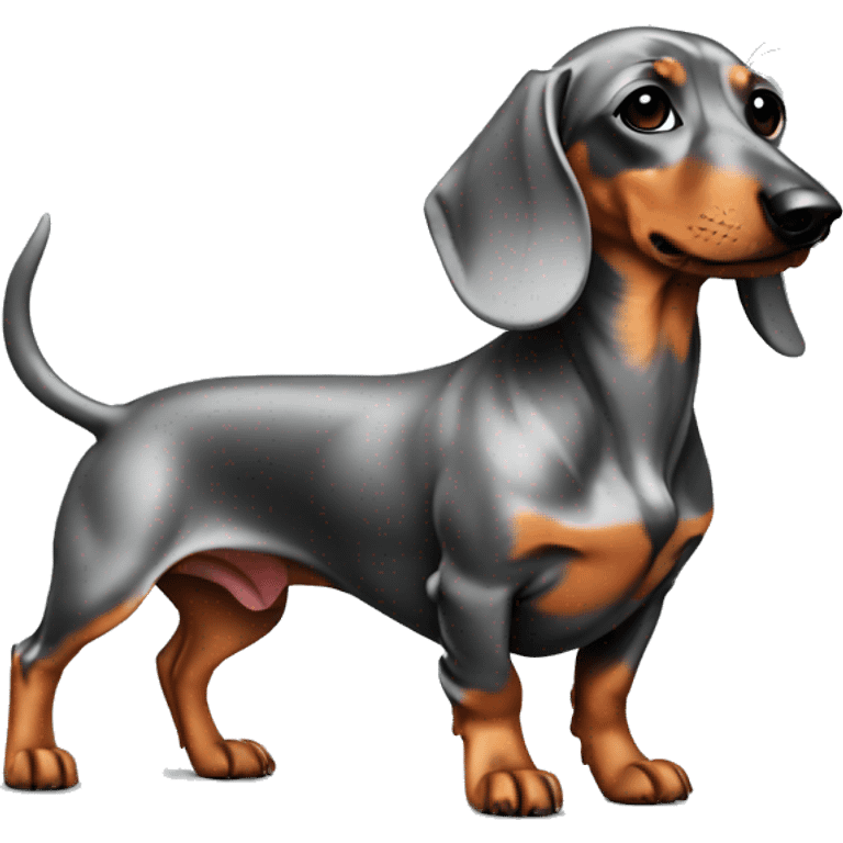 dachshund silver emoji