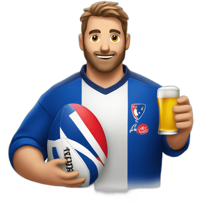 Rugby France beer emoji