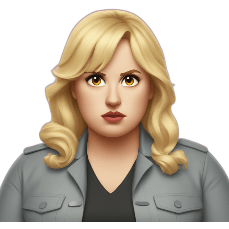 rebel wilson serious emoji