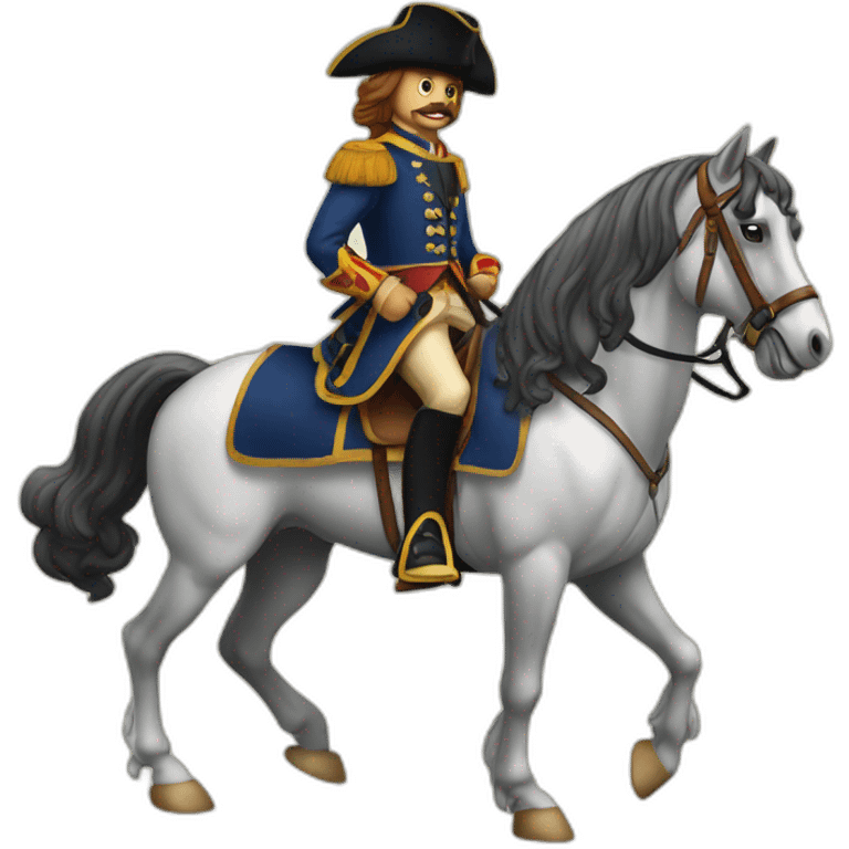 Cavalier sur cheval emoji