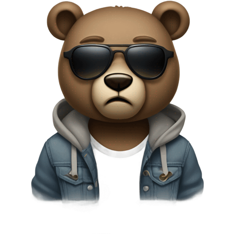 kanye west mascot bear emoji