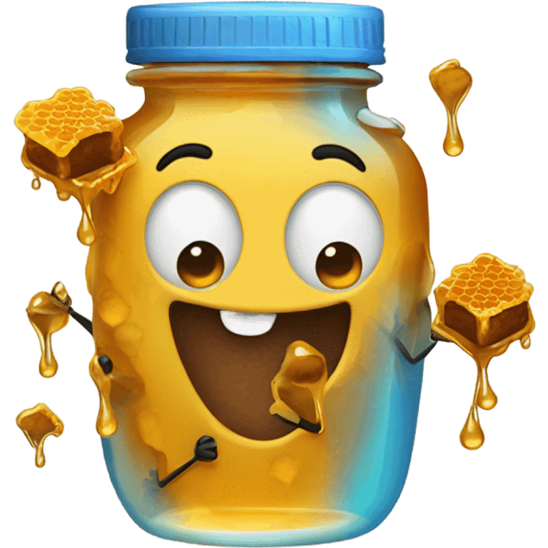 emoji eating wild honey emoji