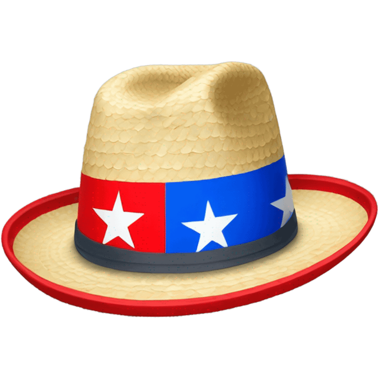 Un sombrero de nieve con la bandera de Puerto Rico  emoji