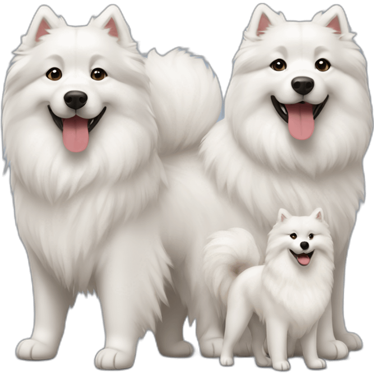 samoyede family emoji