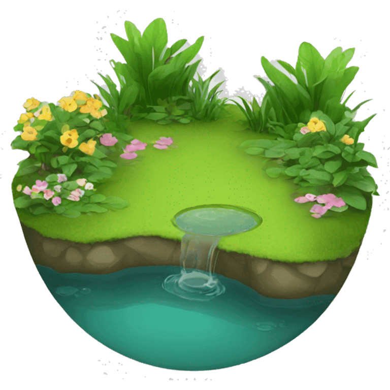 garden pond emoji