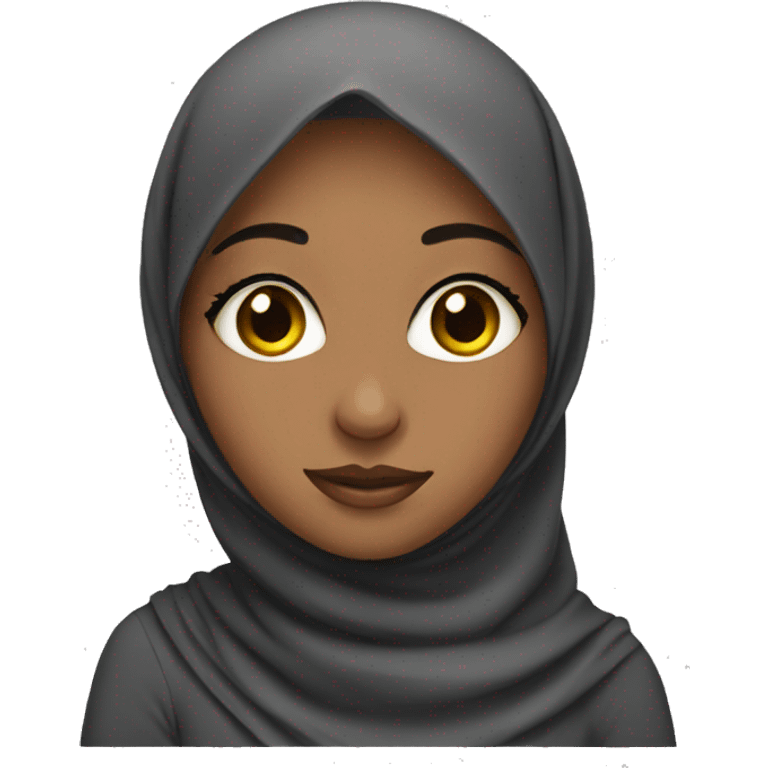 Islamic girl, with lashes  emoji