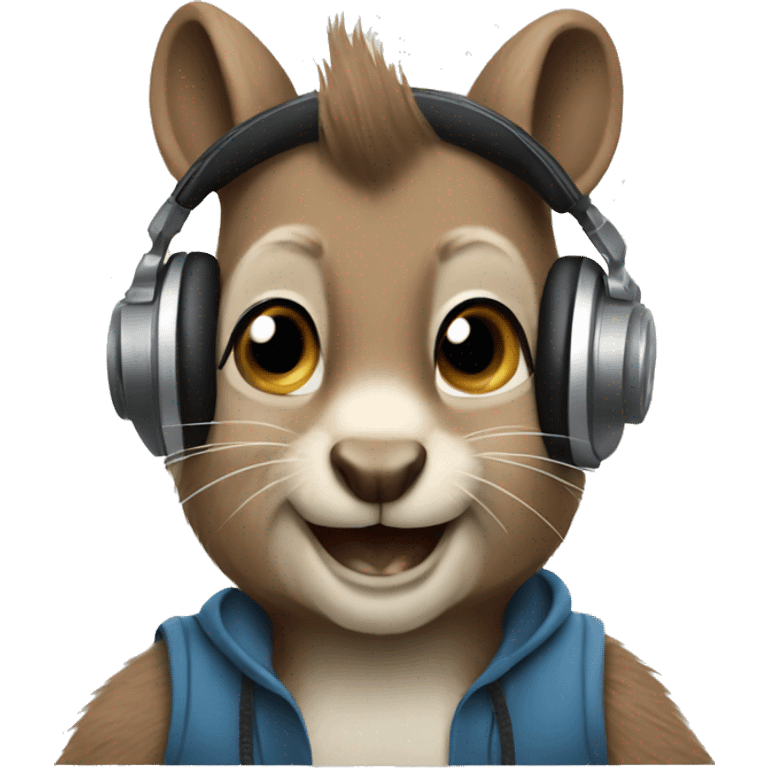 Squirrel Dj emoji