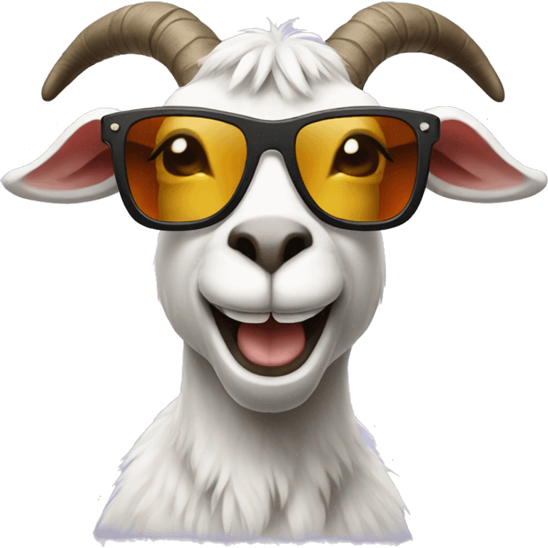 goat with sunglasses emoji