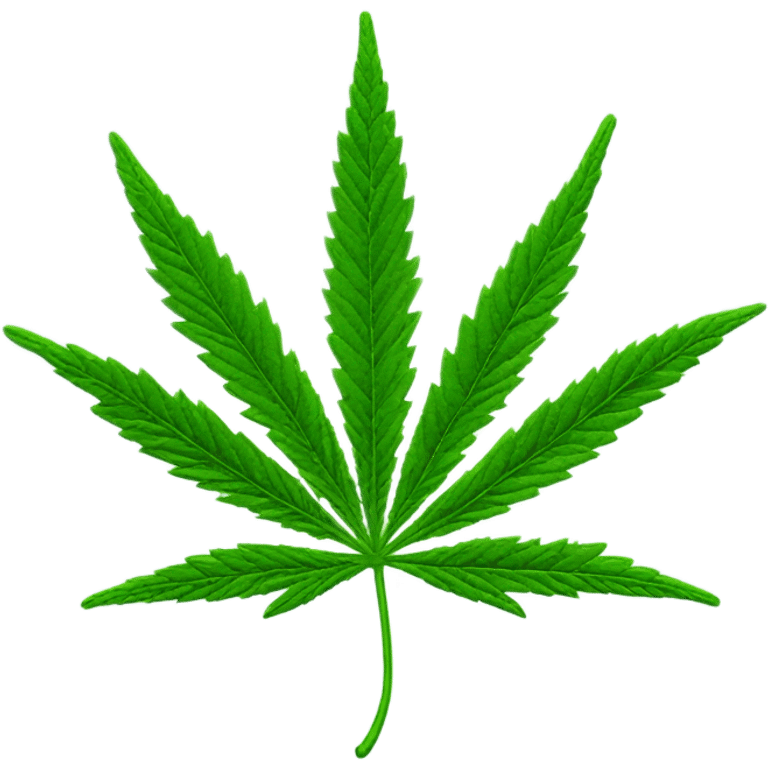 Marajuana leaf eating emoji