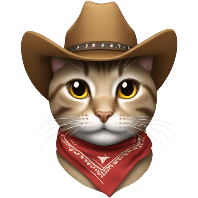 Cowboy kitty cat  emoji