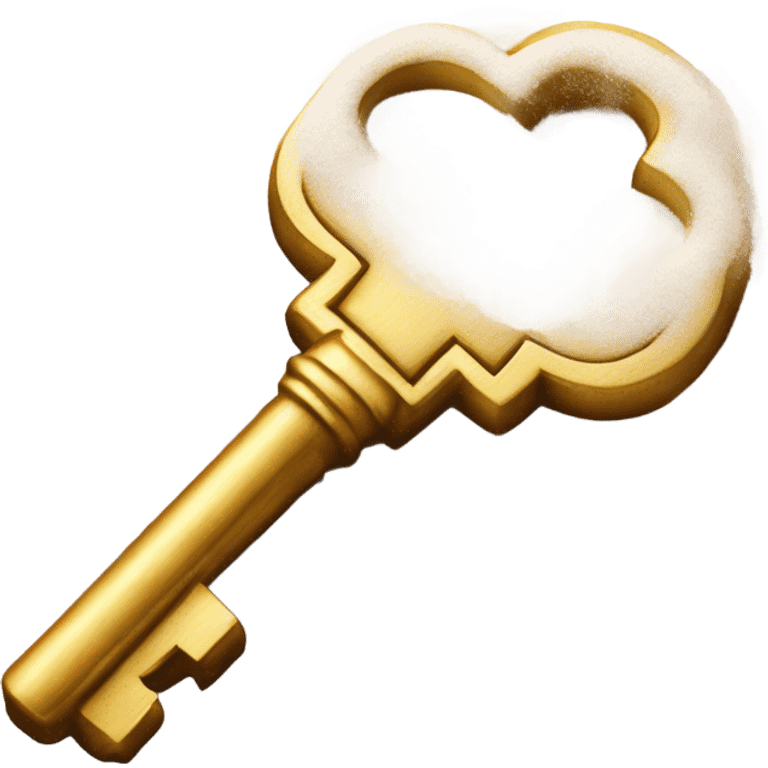 Powder on a key emoji