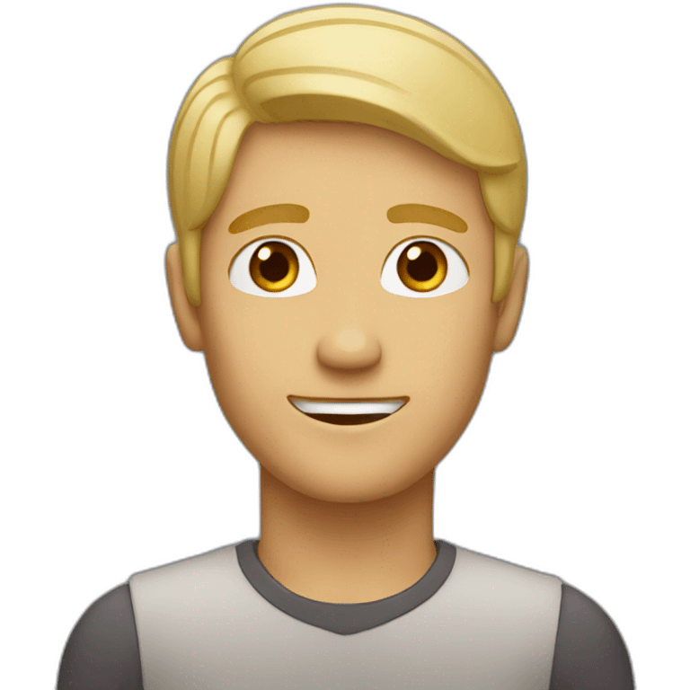 Blonde man with Brown eyes signaling ok emoji