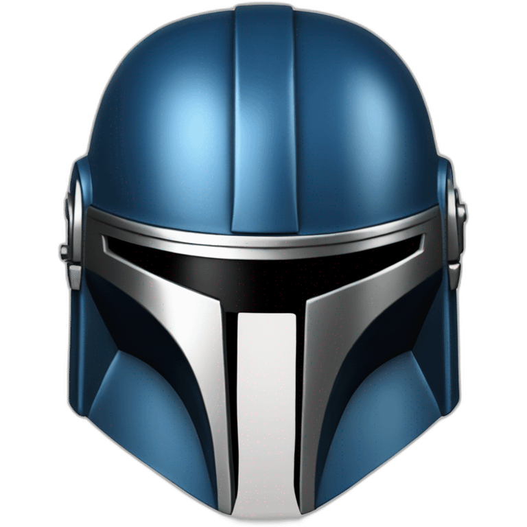 Blue mandalorian helmet emoji