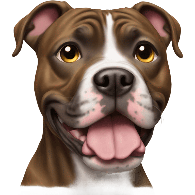 Brindle pitbull emoji